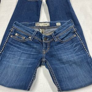 Women’s BKE brand Stella denim Jeans straight leg skinny style size 25